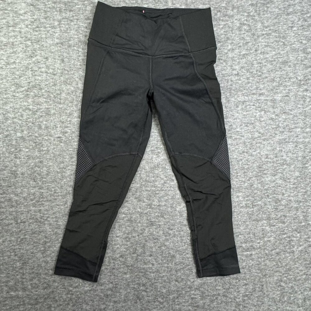 Victorias Secret VSX Sport Black High-Waisted Leggings Mesh Panels Size XS Women